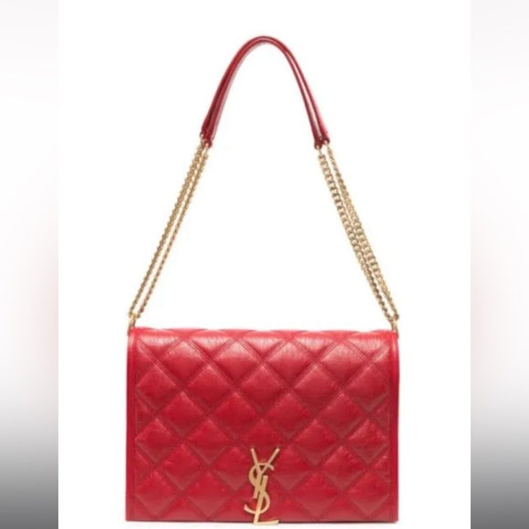 💥SOLD💥SAINT LAURENT
Lambskin Quilted LARGE Becky Chain Bag - Picture 3 of 16